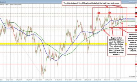 EURUSD pushes higher after soft CPI but stalls at key resistance