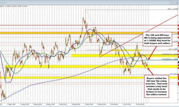 EURUSD Technicals: The EURUSD is trading to a new high after support held on the downside.